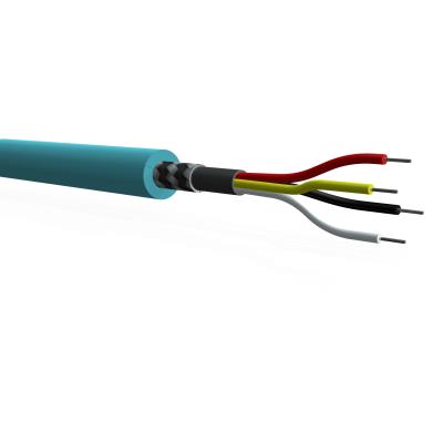 4-conductor, 34 awg, twisted bundle, low noise, shielded, polyurethane cable (price per foot)